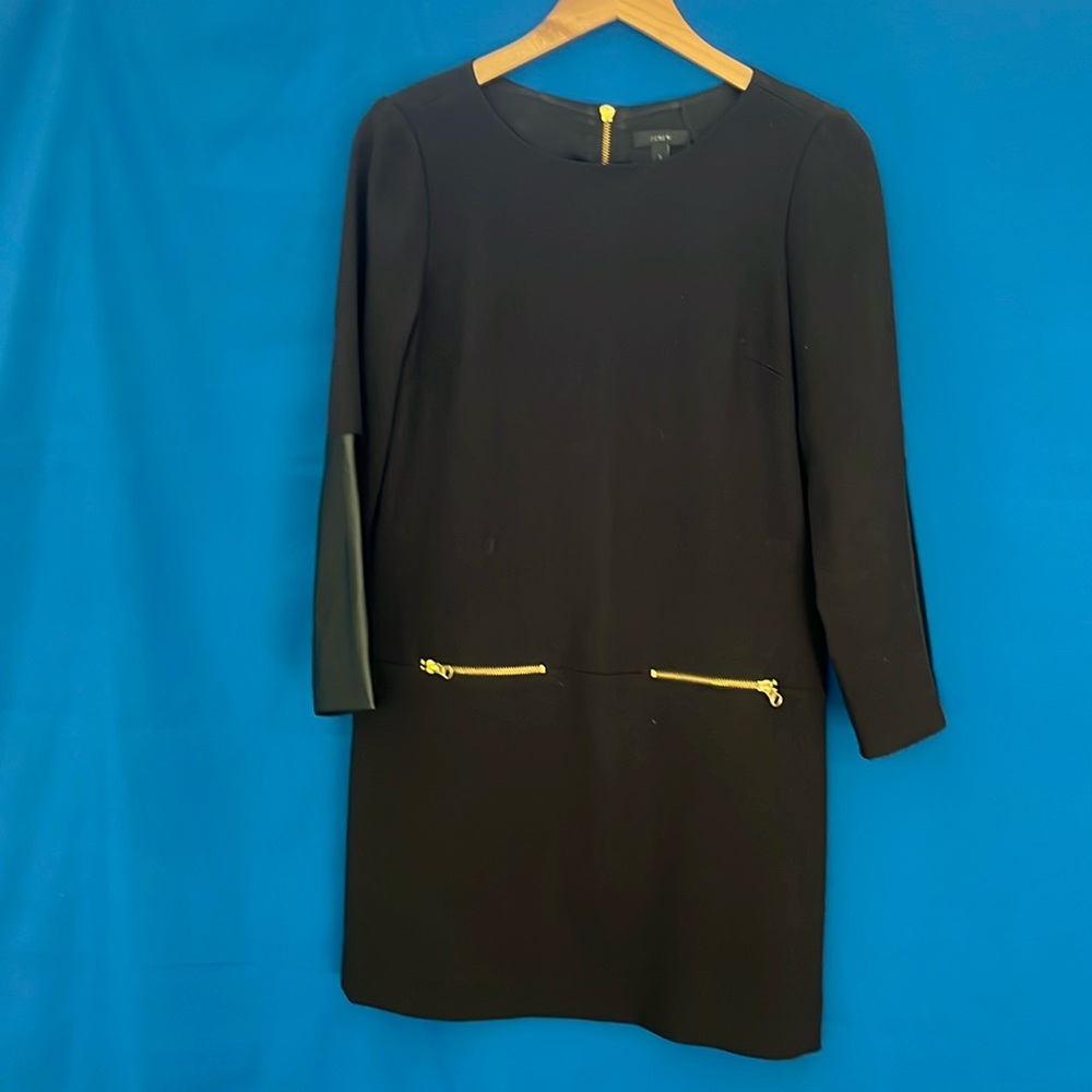 Black JCrew long sleeve dress Size 2